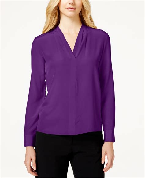 Plus Size Long-sleeve Button-front Blouse, Created For Macy's - White. From Macy's. …